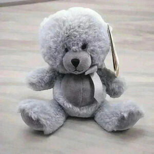 Get your hands on a Ganz Gray Plush Bear Darcel H14720 Baby Stuffed Animal 7"